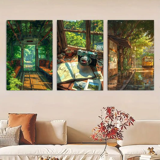 Nature Art Wooden Frames-Set of 3